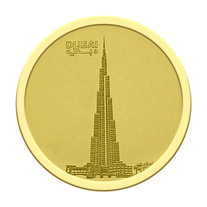 Emirates Minting Burj Khalifa 1 Gram Gold Coin 999.9 Purity - FKJCON24K2306