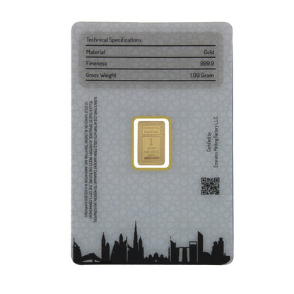 سكّة ذهب من دار سك العملة الإماراتية، وزنها غرام واحد، تحمل صورة فتاة الزهور، عيار 24 قيراط، نقاء 999.9 - FKJGBR24K6798