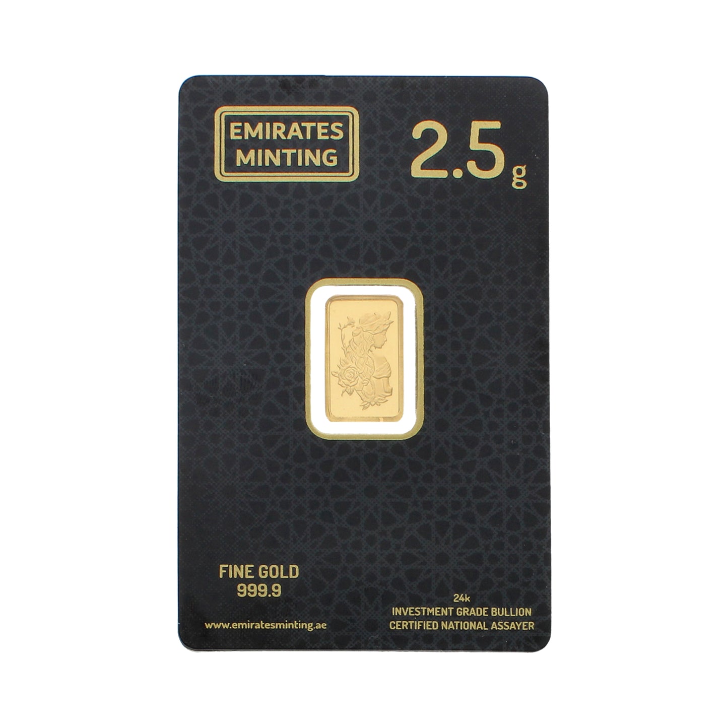 Emirates Minting 2.5 Gram Flower Girl Gold Bar 24KT 999.9 Purity - FKJGBR24K6800