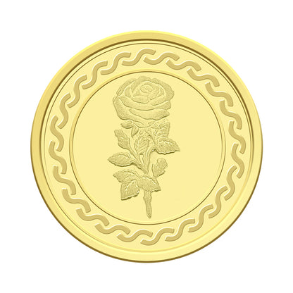 Gold 4 Gram Coin 24KT 999.9 Purity - FKJCON24KU4011