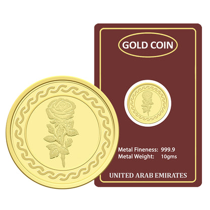 Gold 10 Gram Coin 24KT 999.9 Purity - FKJCON24KU6052