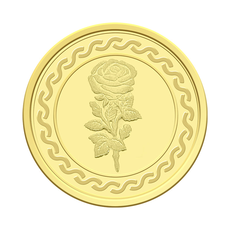 Gold 5 Gram Coin 24KT 999.9 Purity - FKJCON24KU6085