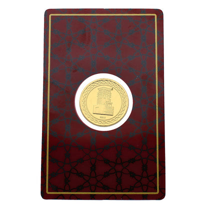 Gold 10 Gram Dubai Palm Coin 24KT 999.9 Purity - FKJCON24KU6107