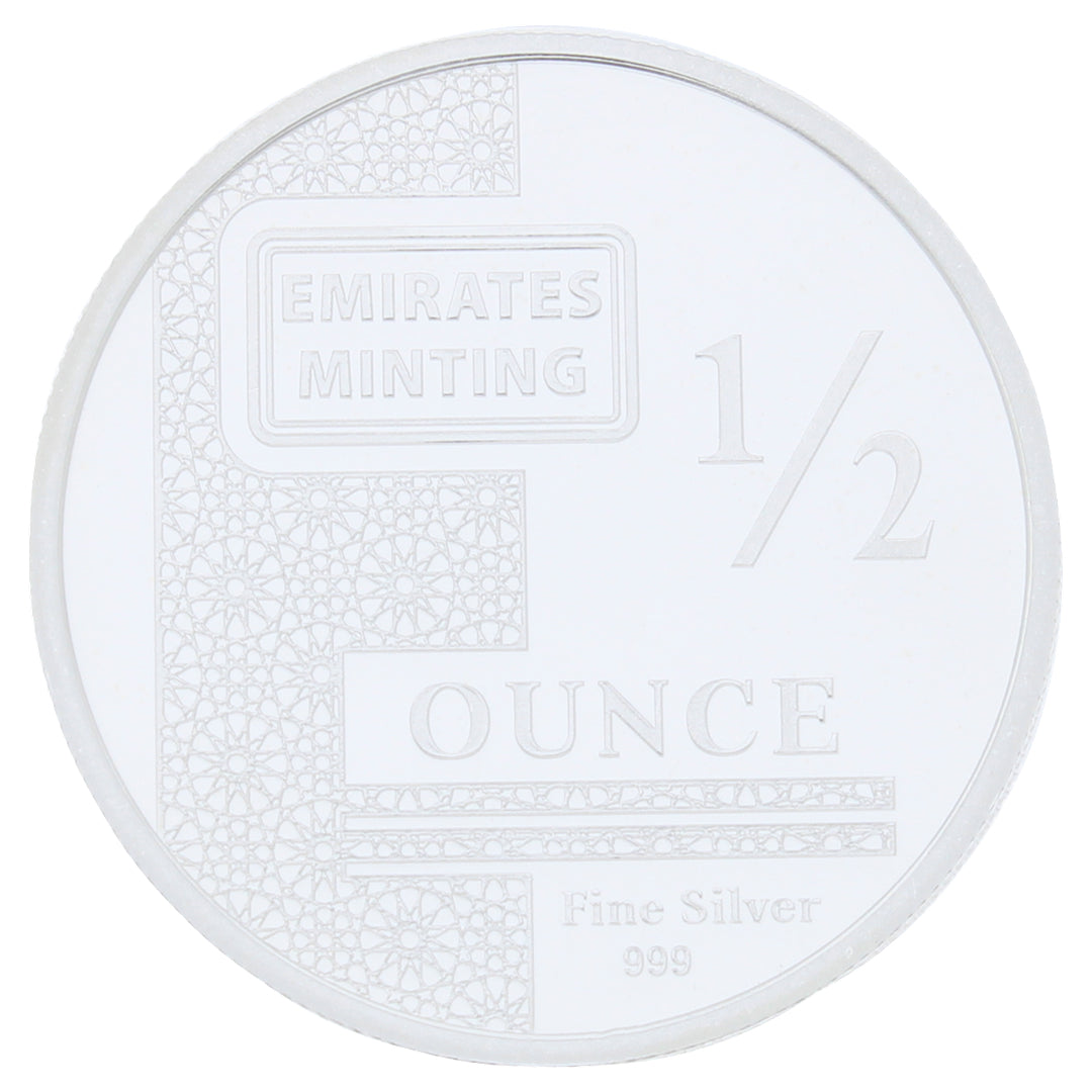 Emirates Minting 1/2 Ounce Flower Silver Coin 999 Purity - FKJCONSL2249