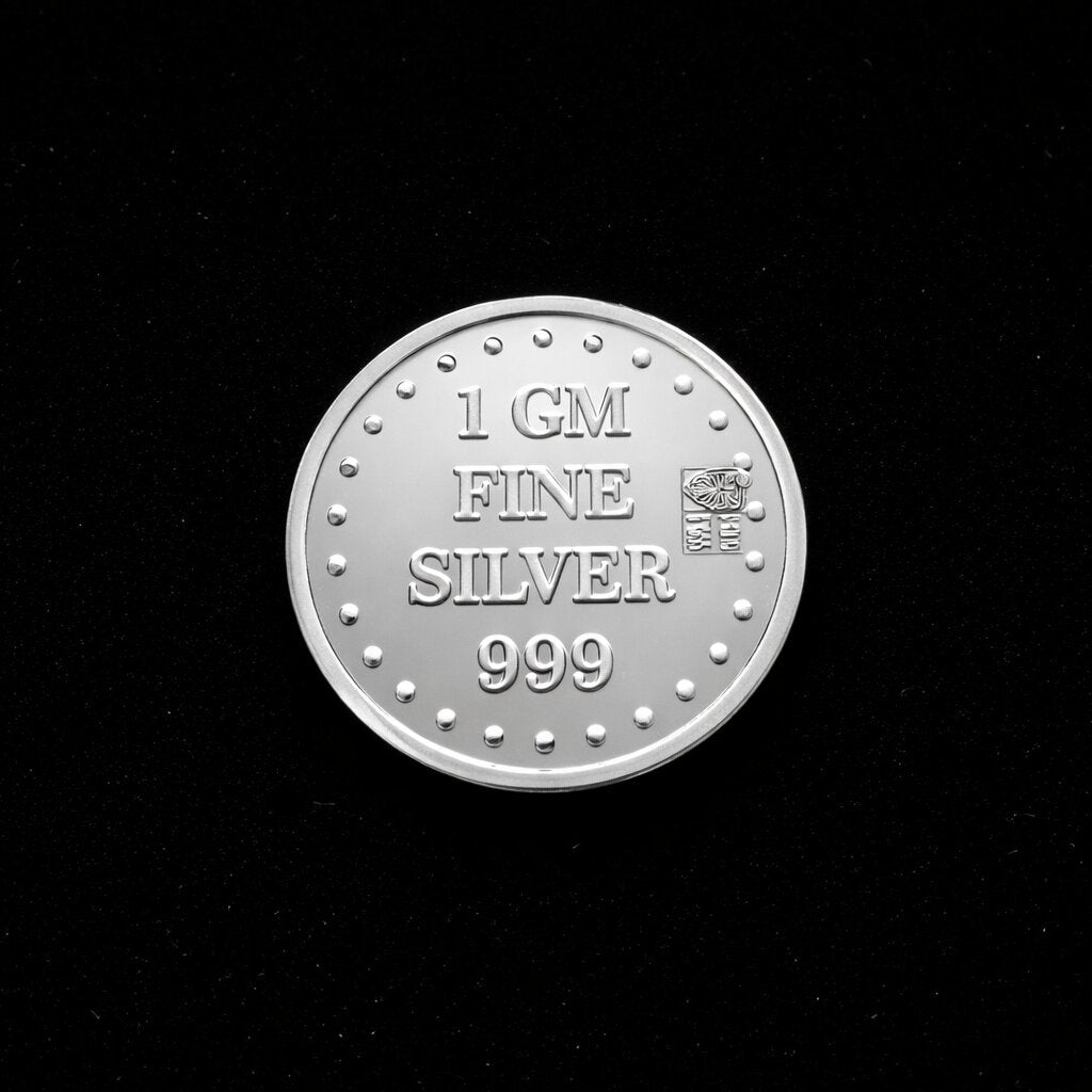 FK Jewellers 1 Gram 999 Purity Silver Coin - FKJCONSL6896