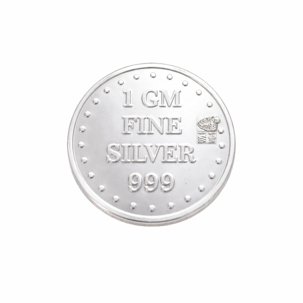 FK Jewellers 1 Gram 999 Purity Silver Coin - FKJCONSL6896