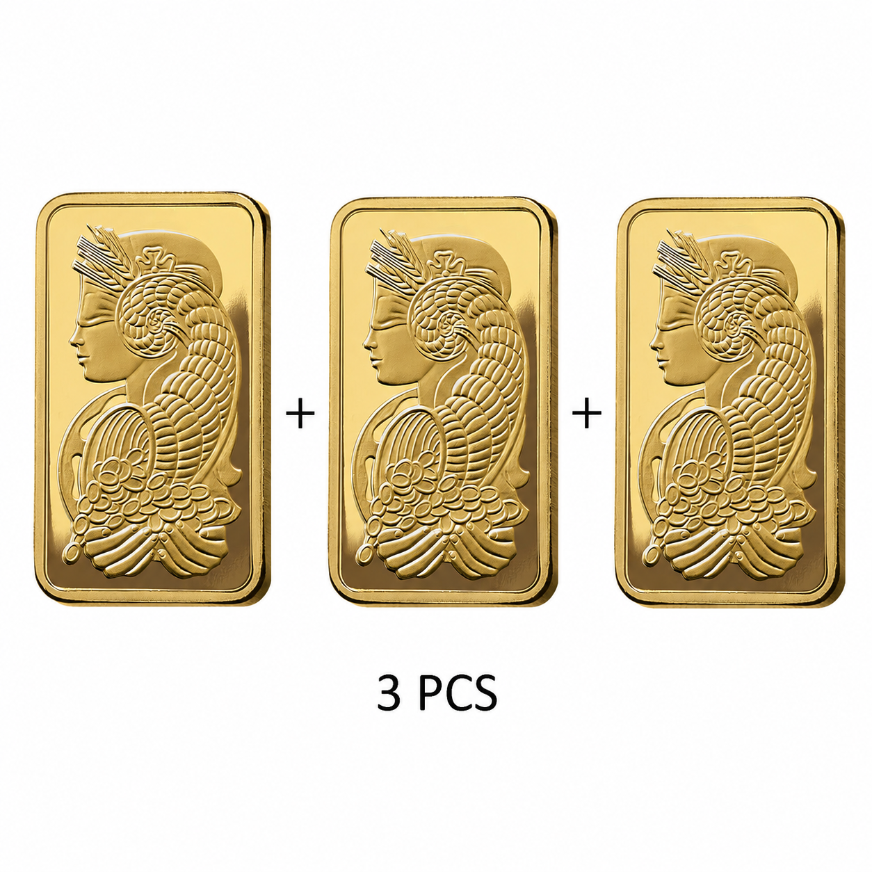PAMP Suisse Fortuna Combo Pack  1g + 1g + 1g = 3g Grams Combo Gold Bar 24KT - FKJGBR2151-FKJGBR2151-FKJGBR2151-3QTY-Combo