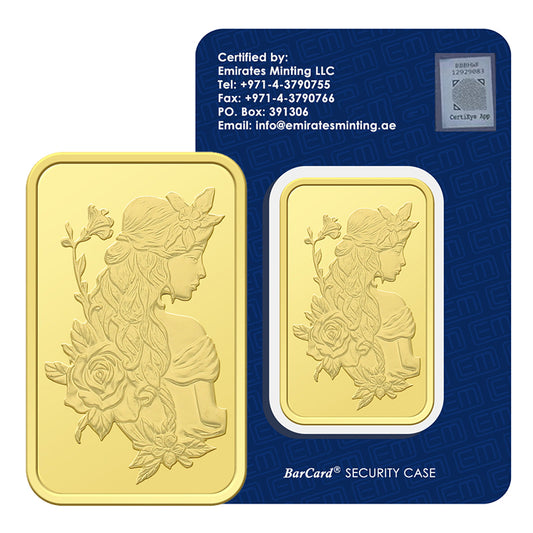 Emirates Minting 1 Ounce Gold Bar 999.9 Purity - FKJGBR24K2295