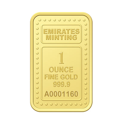 Emirates Minting 1 Ounce Gold Bar 999.9 Purity - FKJGBR24K2295