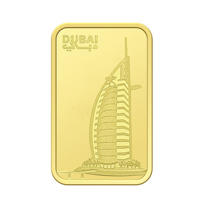 Emirates Minting 1 Gram Burj Al Arab Gold Bar 999.9 Purity - FKJGBR24K2324