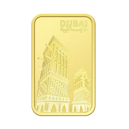 Emirates Minting 1 Gram UAE Heritage Building Gold Bar 999.9 Purity - FKJGBR24K2325