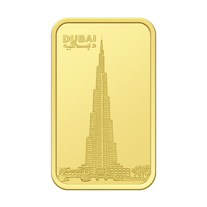 Emirates Minting 2.5 Grams Burj Khalifa Gold Bar 999.9 Purity - FKJGBR24K2329