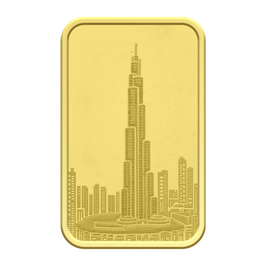 5 Tola Burj Khalifa Gold Bar 999.9 Purity - FKJGBR24K2334