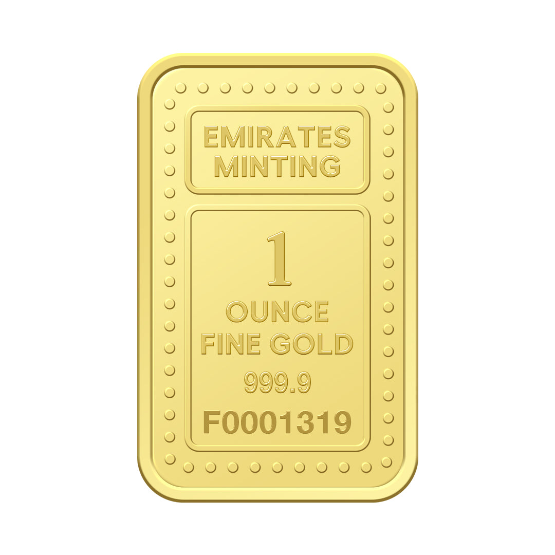 Emirates Minting 1 Ounce Flower Gold Bar 999.9 Purity - FKJGBR24K2335