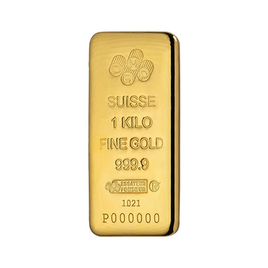 Pamp Suisse 1 Kilo Gram Gold Cast Bar 24KT - FKJGBR24K2344