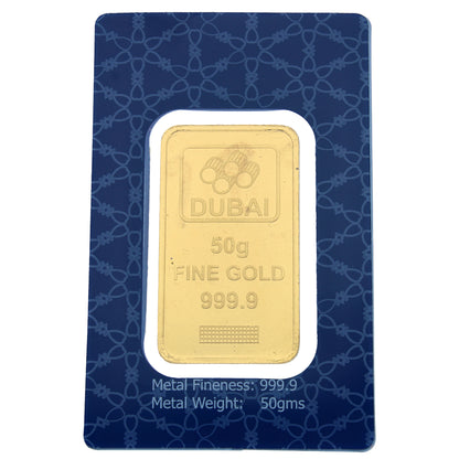 50g Burj Khalifa Pure 999.9 Fine Gold Bar 24KT  - FKJGBR24K2346