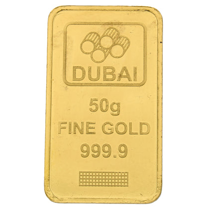 50g Burj Khalifa Pure 999.9 Fine Gold Bar 24KT  - FKJGBR24K2346