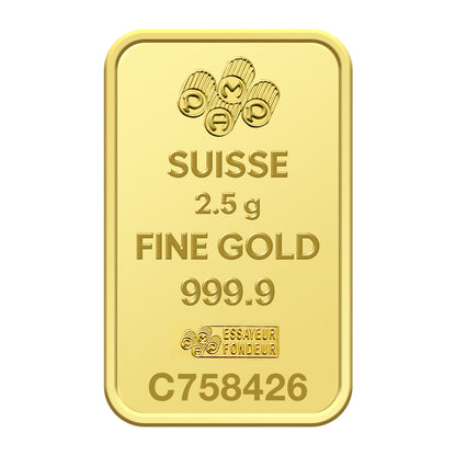 سبيكة ذهب وردية من بامب سويس عيار 2.5 قيراطًا تزن 24 جرامًا - FKJGBR24K2719