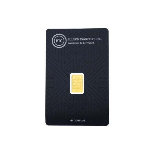 BTC 1 Gram Ayat El Kursi Gold Bar 24KT - FKJGBR24K6602