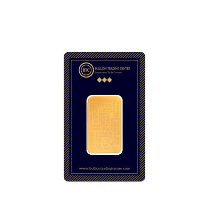 BTC 1 Gram I Love You Gold Bar 24KT - FKJGBR24K6604