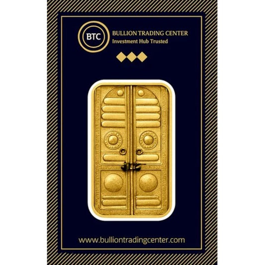 BTC 5 Grams The Door of the Kaaba Gold Bar 24KT - FKJGBR24K6610