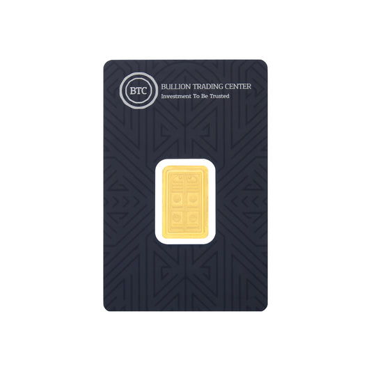 BTC 5 Grams The Door of the Kaaba Gold Bar 24KT - FKJGBR24K6610