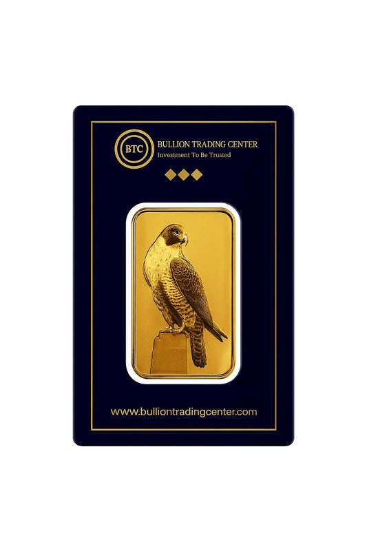 BTC 10 Grams The Falcon Gold Bar 24KT - FKJGBR24K6616