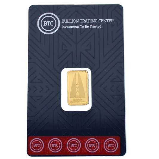 BTC 10 Grams Bahrain Towers Gold Bar 24KT - FKJGBR24K6688