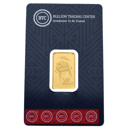 BTC 10 Grams Hulk Gold Bar 24KT - FKJGBR24K6689