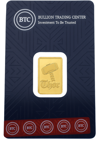 BTC 10 Grams Thor Gold Bar 24KT - FKJGBR24K6690