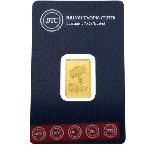 BTC 10 Grams Thor Gold Bar 24KT - FKJGBR24K6690