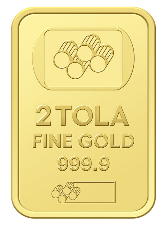 2 Tolas Gold Bar 24KT - FKJGBR24K6753