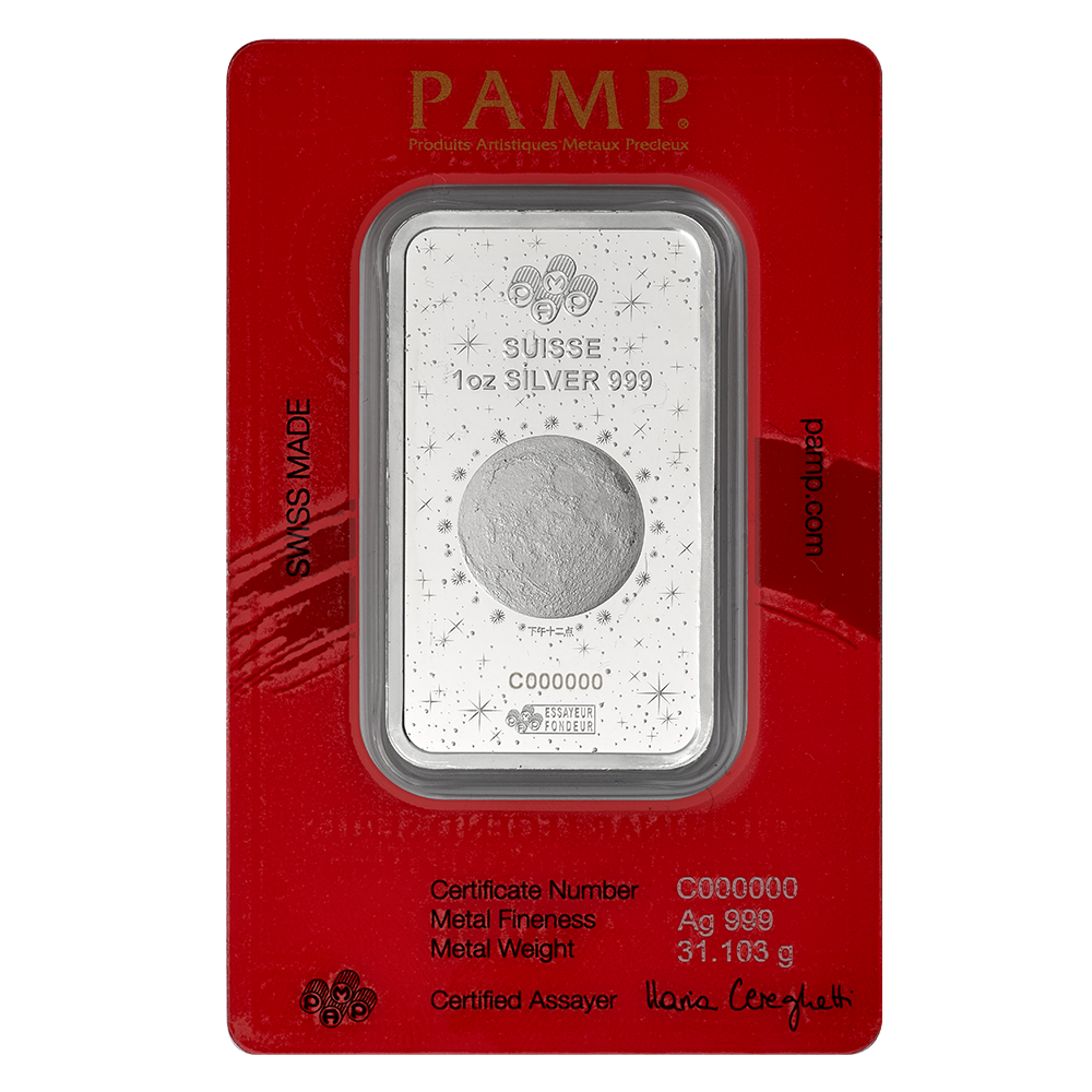 PAMP Lunar Legends 2026 Year of the Horse 1 Ounce Silver Bar - FKJGBRSL7061