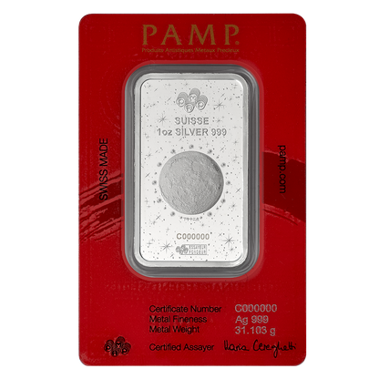 PAMP Lunar Legends 2026 Year of the Horse 1 Ounce Silver Bar - FKJGBRSL7061