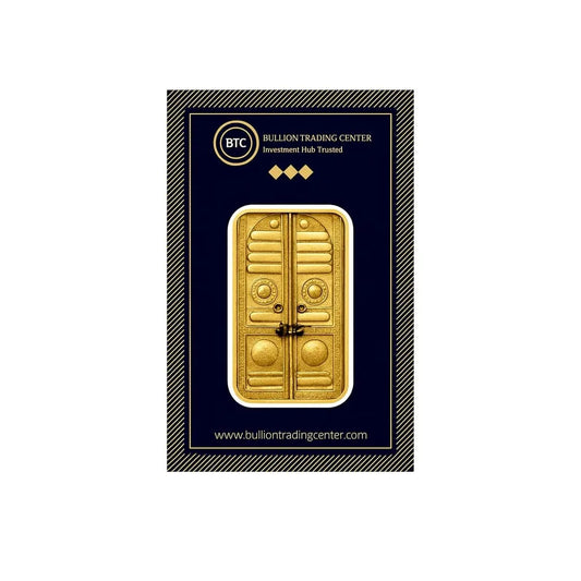 BTC 10 Grams The Door of the Kaaba Gold Bar 24KT - FKJGBR24K9918