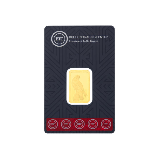 BTC 10 Grams The Falcon Gold Bar 24KT - FKJGBR24K9919