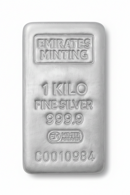 Emirates Minting 1 Kilogram Silver Bar 999.0 Purity - FKJGBRSL2358