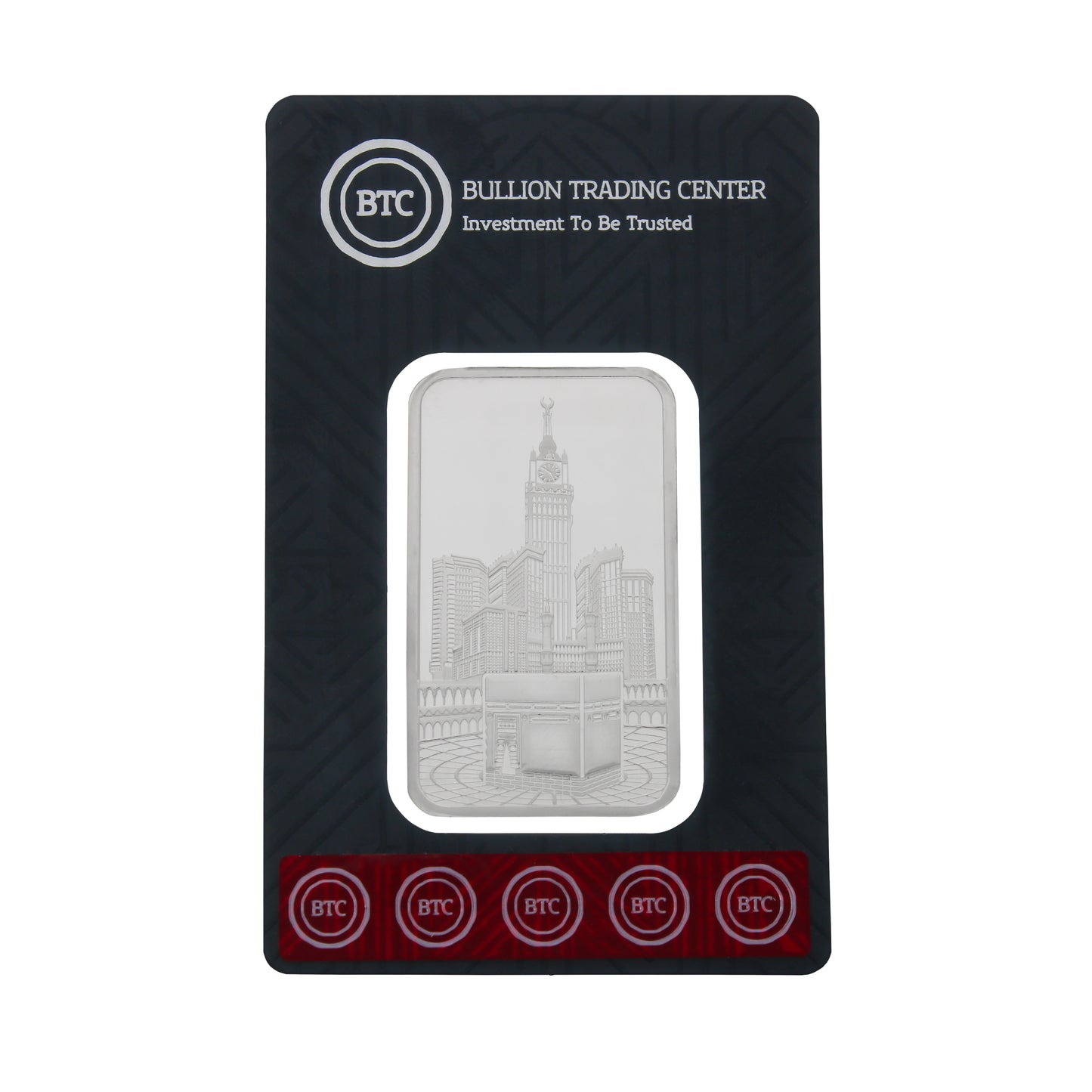 BTC 100 Grams Haram Al Makki Silver Bar - FKJGBRSL6632