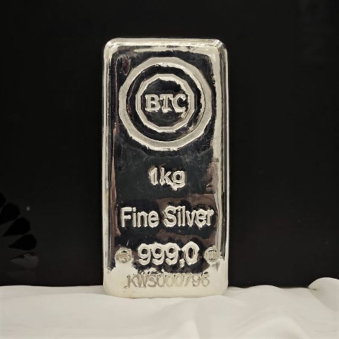 BTC 1 Kilogram Silver Cast Bar 999.0 Purity - FKJGBRSL6664