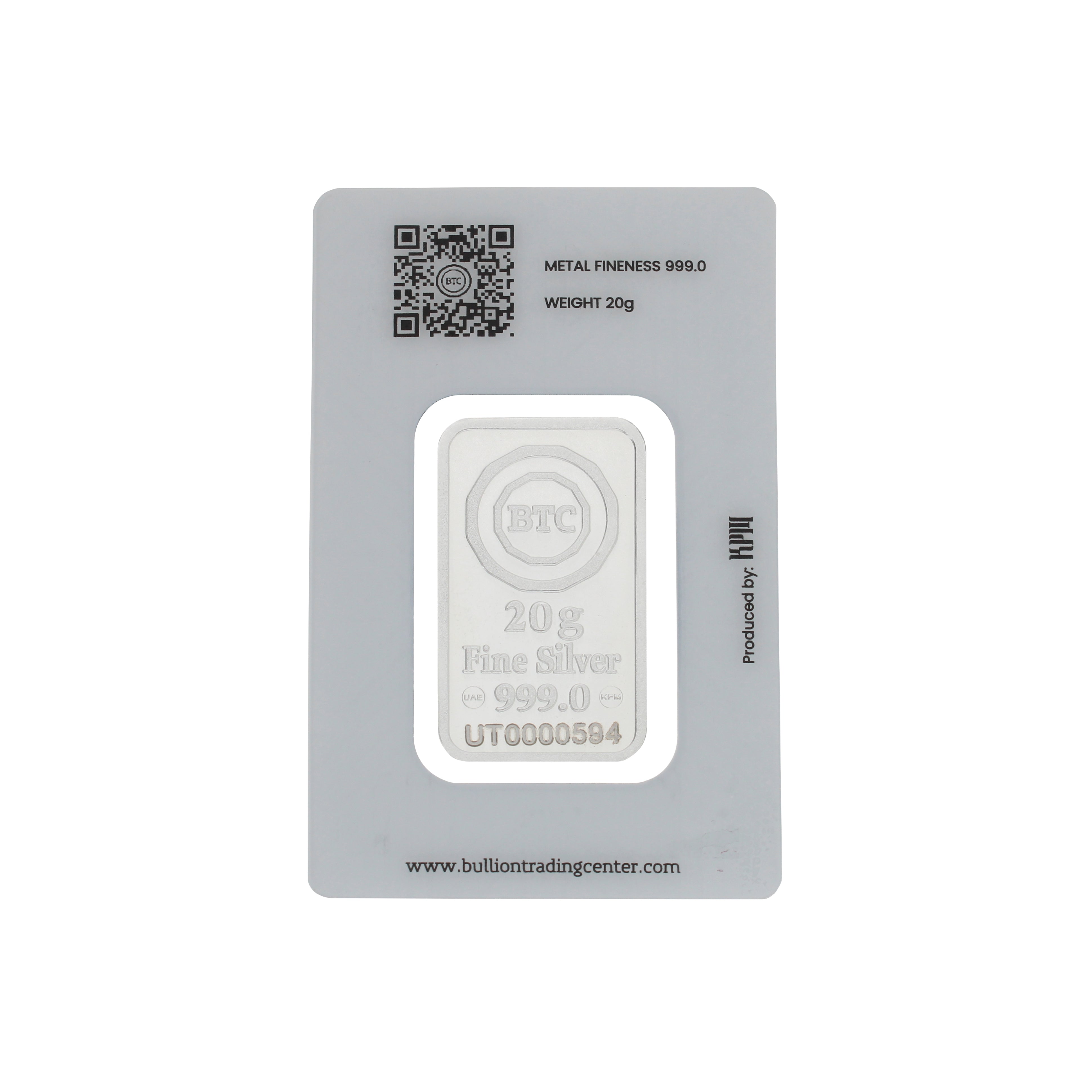 BTC 20 Grams The Falcon Silver Bar - FKJGBRSL6785