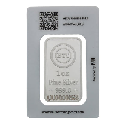 BTC 1 Ounce Allah Nour Silver Bar - FKJGBRSL6786