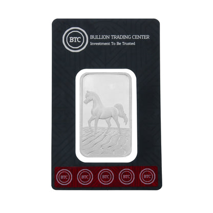 BTC 1 Ounce Arabian Horse Silver Bar - FKJGBRSL6789