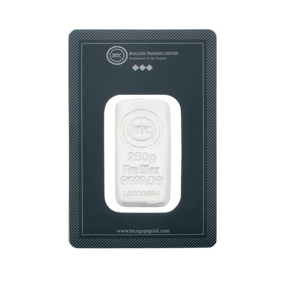 BTC 250 Grams Silver Bar - FKJGBRSL6792