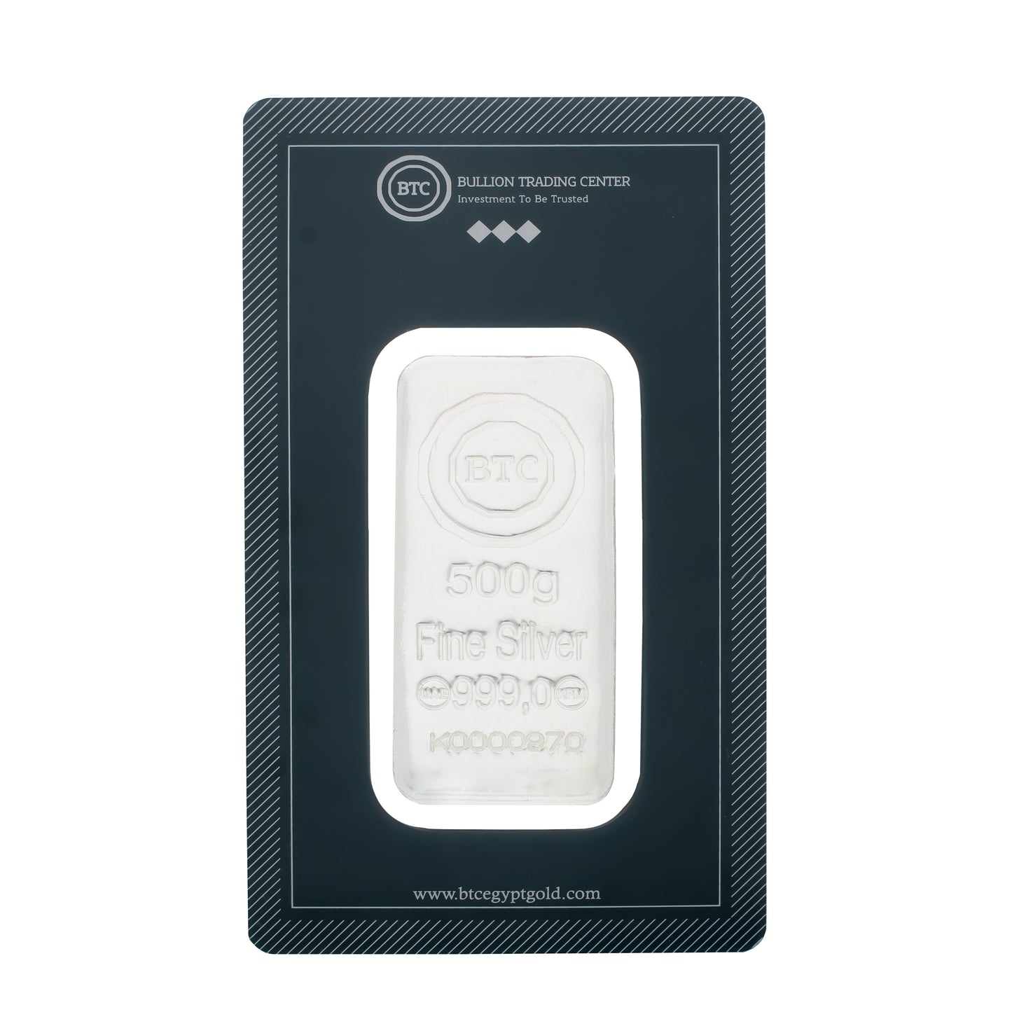 BTC 500 Grams Silver Bar - FKJGBRSL6795