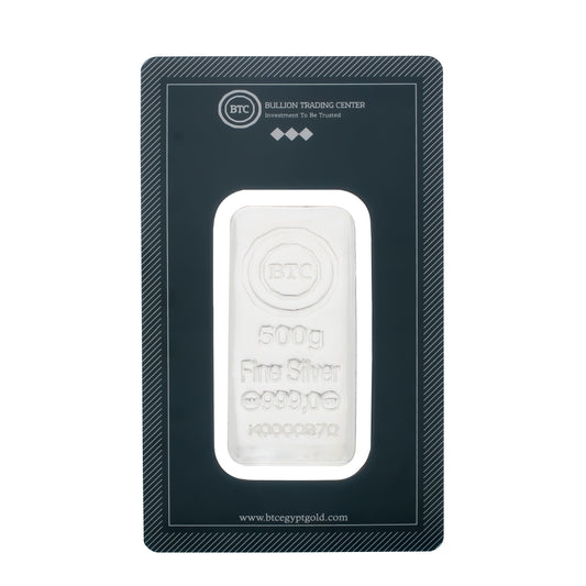 BTC 500 Grams Silver Bar - FKJGBRSL6795