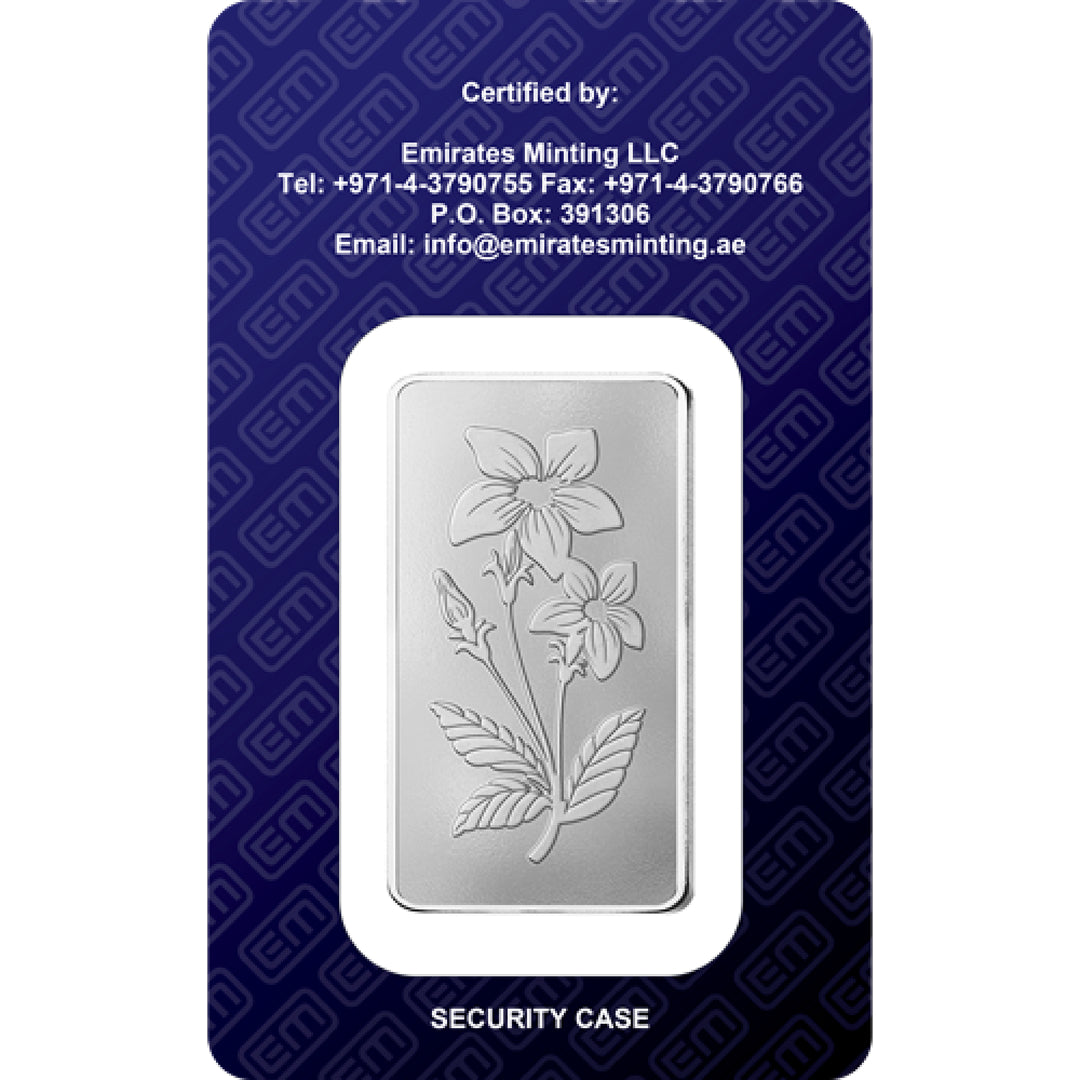 Emirates Minting 100 Grams 999.0 Purity Silver Bar - FKJGBRSL6824