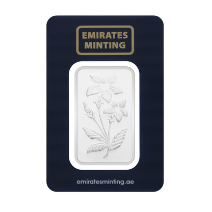 Emirates Minting 50 Grams Flower Silver Bar 999.0 Purity - FKJGBRSL6839