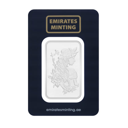 Emirates Minting 1 Ounce Girl Flower Silver Bar 999.0 Purity - FKJGBRSL6842