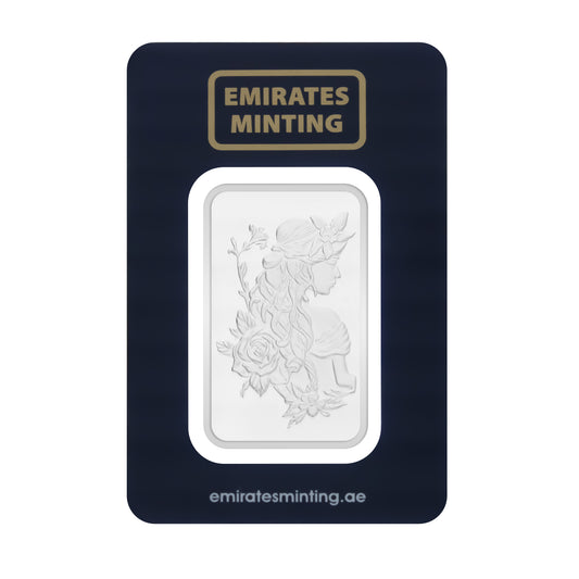 Emirates Minting 1 Ounce Girl Flower Silver Bar 999.0 Purity - FKJGBRSL6842
