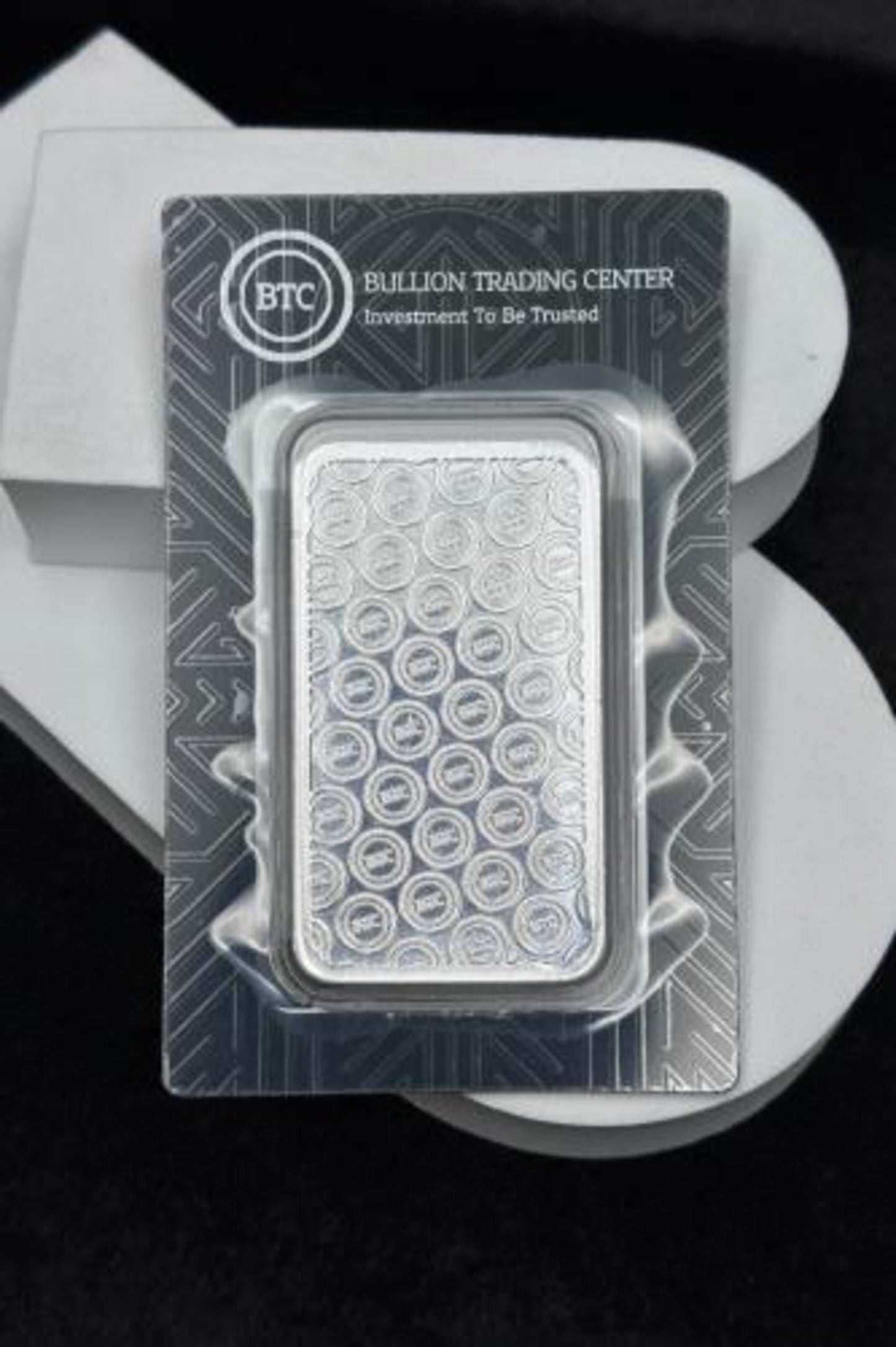 BTC 50 Grams Round Design Silver Bar - FKJGBRSL6913
